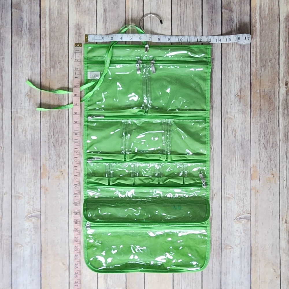Baggallini Lime Green Hanging Toiletry Bag with Carry Case - Picture 2 of 14
